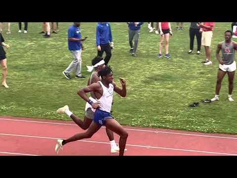 Video of Colton Conyers 400m run Nick Finnegan Spring Invitational 2022 (49.72)