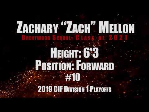 Video of Zach Mellon- Brentwood School- CIF 2019 Highlights