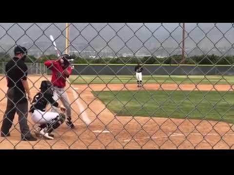 Video of Sophomore year at CV 1-3 with a line out to center, base hit to score two, warning track out