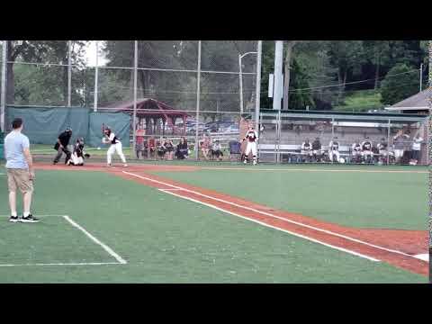 Video of Alex Montanile live catching block/caught stealing throw out - 7/2019