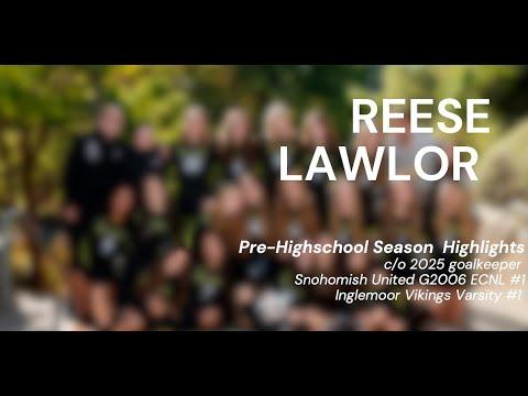 Video of Reese Lawlor Inglemoor Vikings Varsity Girls Soccer - Pre-Season Highlights