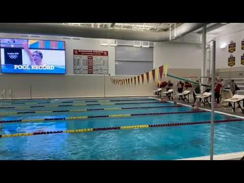 Video of Ewan - 100y Butterfly - Pool Record 58.57 - October '23