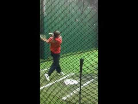 Video of Lauren Haywood 2021 - Hitting session Oct 2019