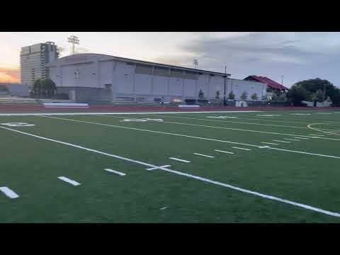 Video of 10.98 100 meter (hand timed)