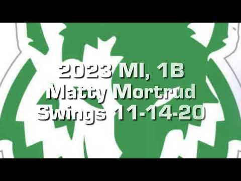 Video of Matty Mortrud Swings 11-14-20 (93 Exit)