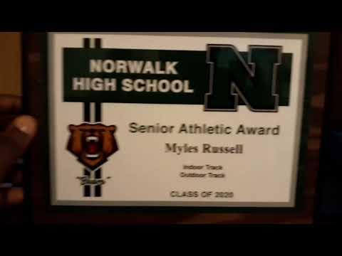 Video of My Athletic  Award from Indoor/Outdoor Track