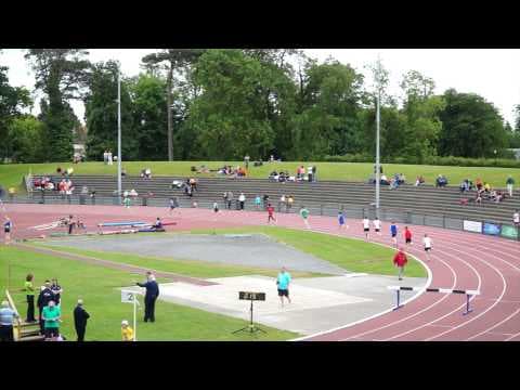 Video of 2015 1500m steeplechase u17 Ireland team trials. In age group above me, finished 4th, in 3rd for most of race with green singlet ginger hair