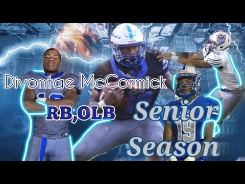 Video of #19 Divontae McCormick C/O 2023 Senior Season Defense