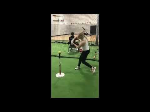 Video of Olivia Davis switches to lefty