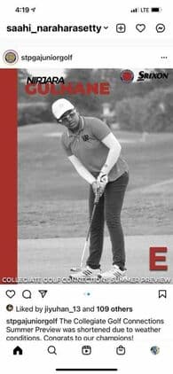 Nirjara Gulhane Women's Golf recruiting profile image