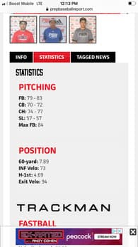 Caleb Rhodes Baseball recruiting profile image