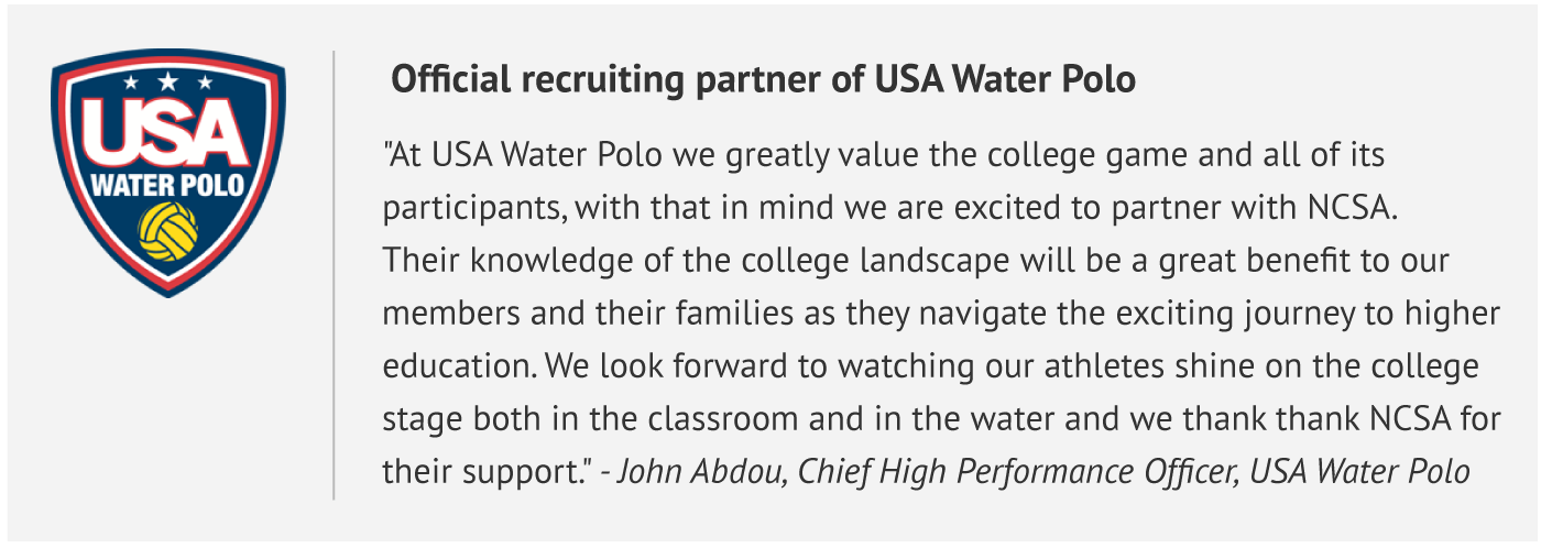 USAWaterPolo Testimonial