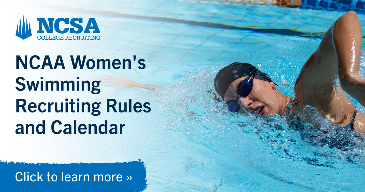 202425 NCAA Women’s Swimming Recruiting Rules and Calendar