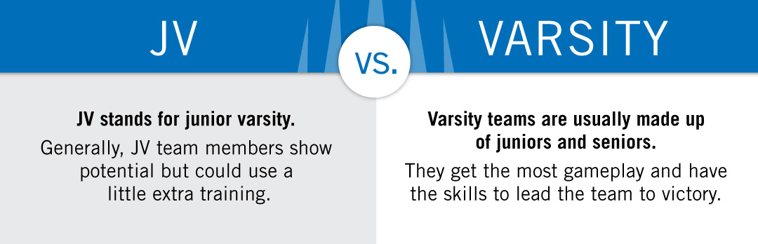 The difference between jv and varsity