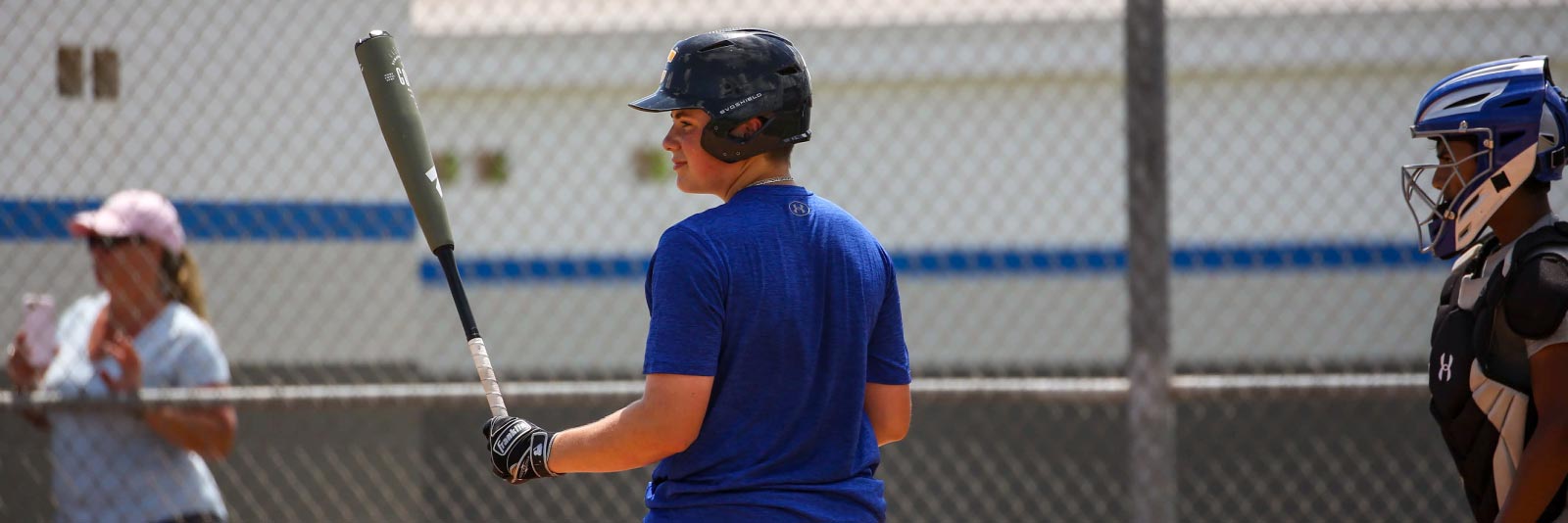 baseball athlete at bat