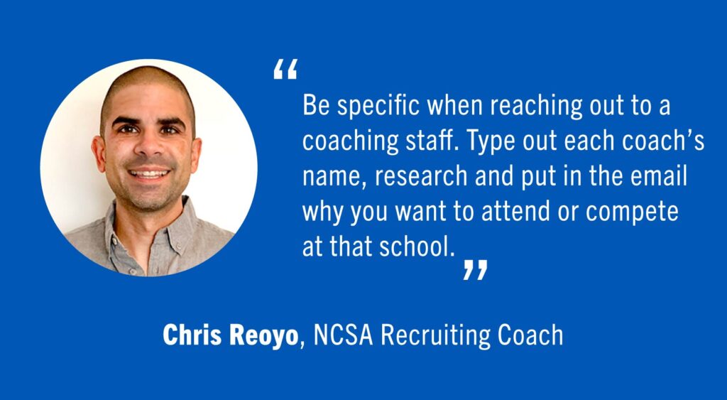 recruiting coach tip